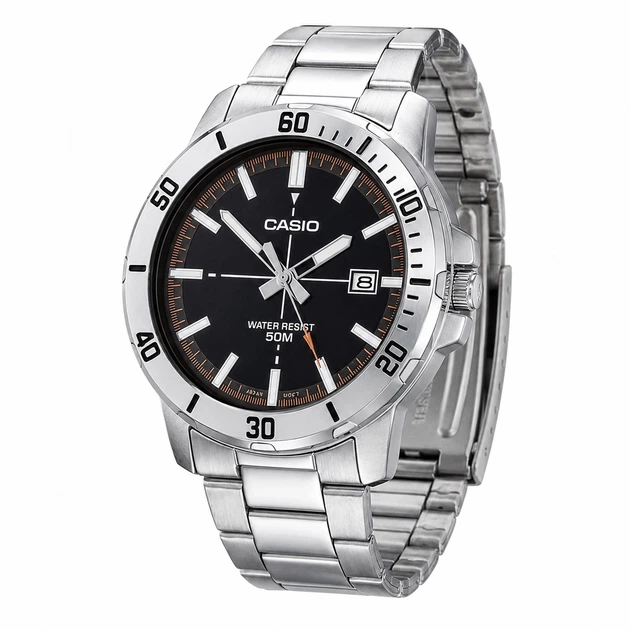 Мужские часы Casio MTP-VD01D-1E2 Серебристые ( AT1141-0203 ) - Фото 1 Мужские часы Casio MTP-VD01D-1E2 Серебристые ( AT1141-0203 ) - изображение 1