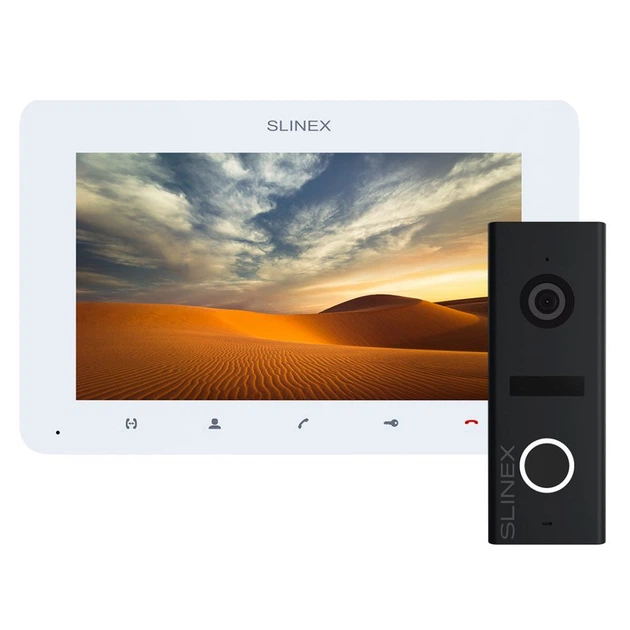 Комплект відеодомофону Slinex SM-07MHD WHITE + ML-17HD BLACK - Фото 1 Комплект відеодомофону Slinex SM-07MHD WHITE + ML-17HD BLACK - зображення 1