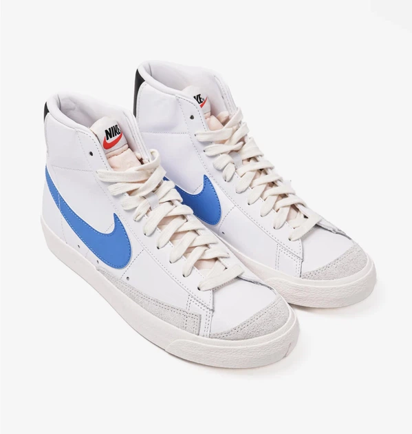 Кросівки чоловічі Nike Blazer Mid '77 44.5 Білий BQ6806-118 - Фото 5 Кросівки чоловічі Nike Blazer Mid '77 44.5 Білий BQ6806-118 - зображення 5