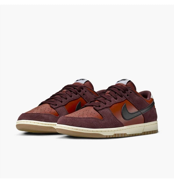 Кросівки чоловічі Nike Dunk Low Retro 44.5 Бордовий IB6399-600 - Фото 5 Кросівки чоловічі Nike Dunk Low Retro 44.5 Бордовий IB6399-600 - зображення 5