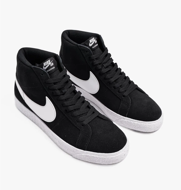 Кроссовки унисекс Nike Sb Zoom Blazer Mid 38.5 Черно-белый 864349-002 - изображение 5