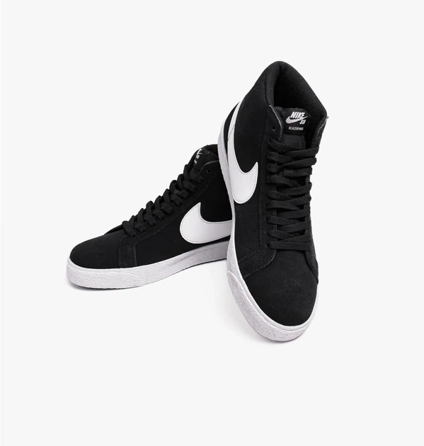 Кроссовки унисекс Nike Sb Zoom Blazer Mid 38.5 Черно-белый 864349-002 - изображение 8