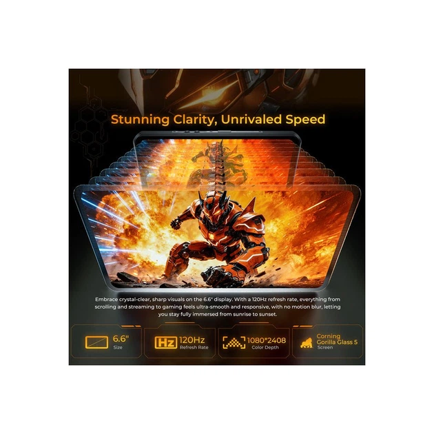 Мобильный телефон OUKITEL WP66 12/512GB Orange (6941749856845) - Фото 4 Мобильный телефон OUKITEL WP66 12/512GB Orange (6941749856845) - изображение 4