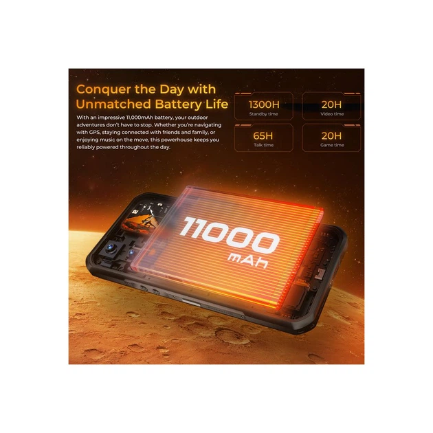 Мобильный телефон OUKITEL WP66 12/512GB Orange (6941749856845) - Фото 7 Мобильный телефон OUKITEL WP66 12/512GB Orange (6941749856845) - изображение 7
