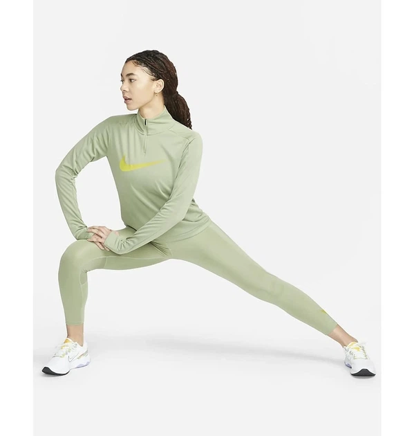 Спортивная кофта женская Nike 1/4 Dri-Fit Swoosh Olive XS Оливковая DX0952-386 - изображение 7
