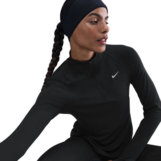 Спортивна кофта жіноча Nike Tempo Swsh Hbr Df Hz Top M Чорна HV2842-010 - Фото 5 Спортивна кофта жіноча Nike Tempo Swsh Hbr Df Hz Top M Чорна HV2842-010 - зображення 5