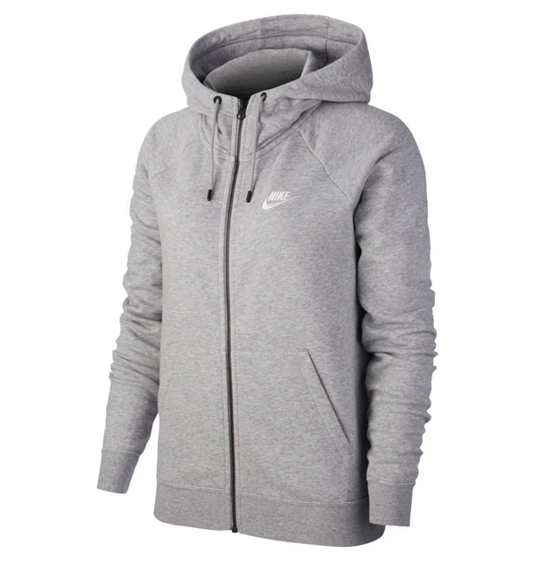 Толстовка жіноча Nike W Nsw Essntl Flc Fz Hoodie S Сіра BV4122-063 - Фото 2 Толстовка жіноча Nike W Nsw Essntl Flc Fz Hoodie S Сіра BV4122-063 - зображення 2
