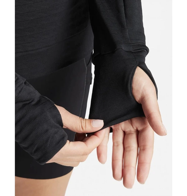 Спортивна кофта жіноча Nike Therma-Fit Swift Element Turtleneck Running Top Black XS Чорна FB5306-010 - зображення 7