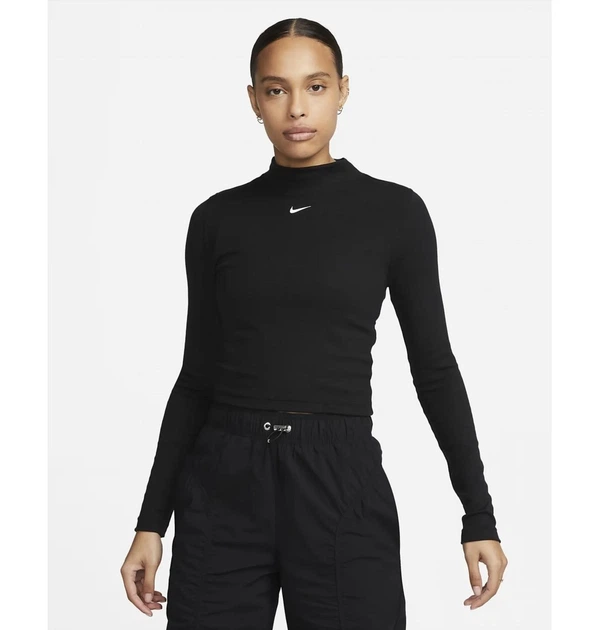 Спортивная кофта женская Nike Sportswear Essential Black Dv7880-010 XS Черная DV7880-010 - Фото 2 Спортивная кофта женская Nike Sportswear Essential Black Dv7880-010 XS Черная DV7880-010 - изображение 2