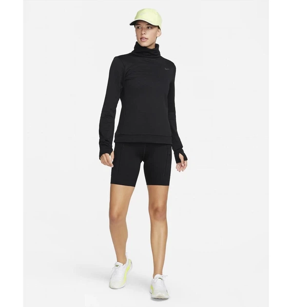 Спортивна кофта жіноча Nike Therma-Fit Swift Element Turtleneck Running Top Black XS Чорна FB5306-010 - зображення 9