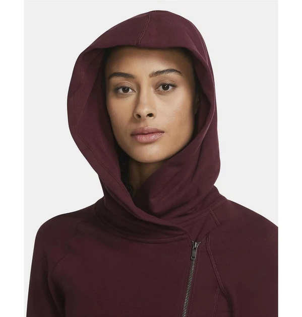 Спортивная кофта женская Nike Yoga Bordo XS Бордова CU5321-681 - Фото 4 Спортивная кофта женская Nike Yoga Bordo XS Бордова CU5321-681 - изображение 4