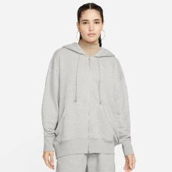 Толстовка женская Nike W Nsw Style Flc Fz Hoodie Os M Серая DQ5758-063 - Фото 4 Толстовка женская Nike W Nsw Style Flc Fz Hoodie Os M Серая DQ5758-063 - изображение 4