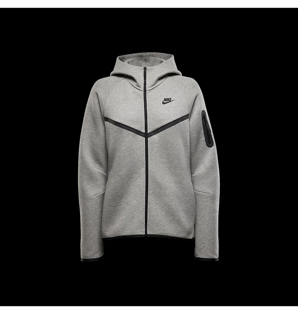 Толстовка женская Nike Sportswear Windrunner Tech Fleece Grey XS Серая HV6747-063 - изображение 6