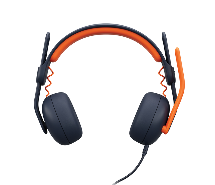Zestaw słuchawkowy Logitech Zone Learn On-Ear USB-C Blue/Orange (981-001367) - Zdjęcie 7 Zestaw słuchawkowy Logitech Zone Learn On-Ear USB-C Blue/Orange (981-001367) - obraz 7