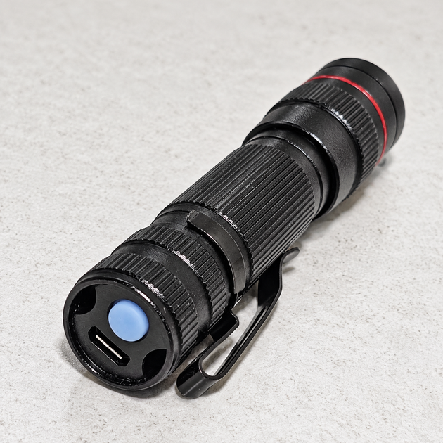Фонарик ручной B-PLUS-WJ аккумуляторный карманный 300 лм, XPE LED, Zoom, до 100 м, 3 режима - Фото 6 Фонарик ручной B-PLUS-WJ аккумуляторный карманный 300 лм, XPE LED, Zoom, до 100 м, 3 режима - изображение 6