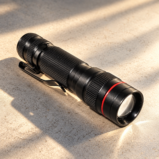 Фонарик ручной B-PLUS-WJ аккумуляторный карманный 300 лм, XPE LED, Zoom, до 100 м, 3 режима - Фото 7 Фонарик ручной B-PLUS-WJ аккумуляторный карманный 300 лм, XPE LED, Zoom, до 100 м, 3 режима - изображение 7