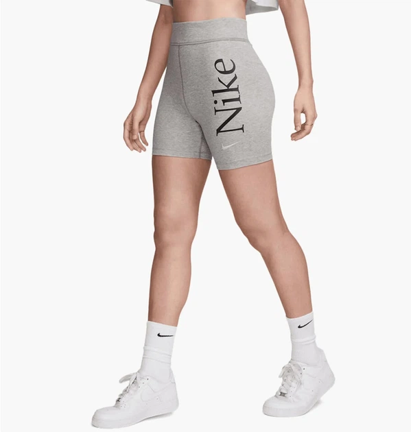 Шорты женские Nike Sportswear Classic High-Waisted Grey M Серый FN3637-019 - Фото 1 Шорты женские Nike Sportswear Classic High-Waisted Grey M Серый FN3637-019 - изображение 1