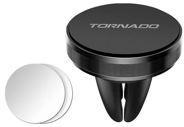 Автотримач Tornado CH11 Magnetic Airvent Black - зображення 2