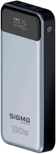 УМБ Sigma mobile X-power SI30A7QLX 1USB+2Type-C 130W 30000mAh Silver - изображение 4