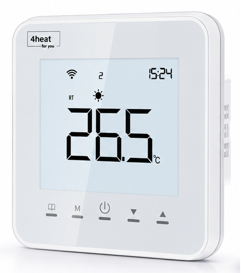 Зональне WiFI керування водяна тепла підлога 6 зон 4HEAT | HR-03C + АЕ-3DW.WF (6 шт) + Сервопривод ATR (6 шт) - зображення 3