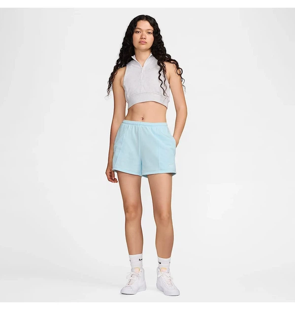 Шорты женские Nike W Nsw Nk Chll Ft Mr 4In Short XS Голубой HF6940-474 - Фото 4 Шорты женские Nike W Nsw Nk Chll Ft Mr 4In Short XS Голубой HF6940-474 - изображение 4