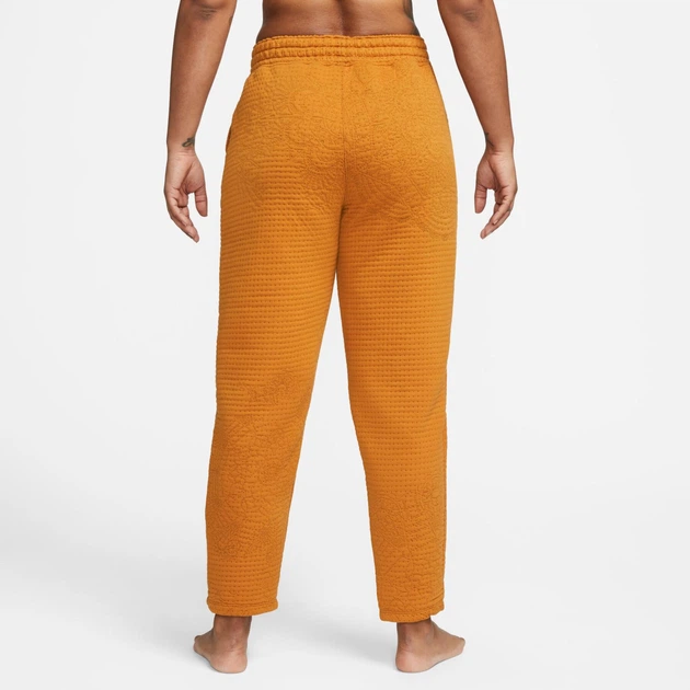 Спортивные штаны женские Nike Yoga Luxe Fleece Bottom S Оранжевые DX5797-754 - изображение 2