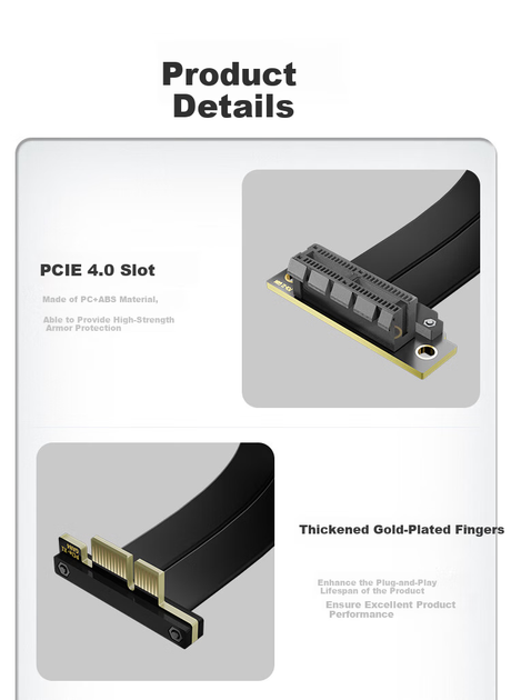 Райзер MOGE PCI-E 4.0 X1 15 см (MC499115) - изображение 5