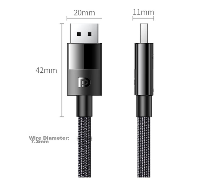 Кабель Ugreen DP121 DisplayPort - DisplayPort 1.4 8K 8 м (45497) - зображення 10