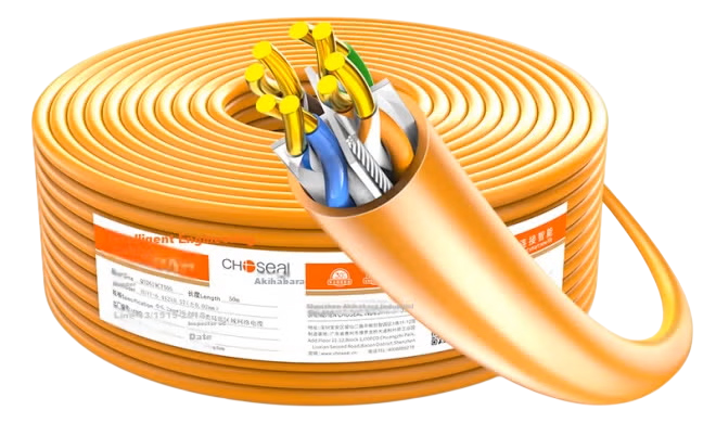 Патч-корд CHOOSEAL QS5406RT30 Cat 6 UTP 1 Гбіт/с 30 м Жовтогарячий - Фото 1 Патч-корд CHOOSEAL QS5406RT30 Cat 6 UTP 1 Гбіт/с 30 м Жовтогарячий - зображення 1
