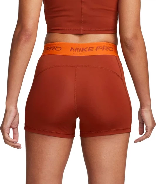 Шорти жіночі Nike W Np Df Mr Grx 3In Short S Помаранчевий FB5448-832 - зображення 2