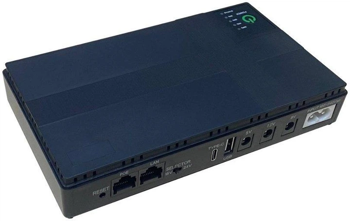 Джерело безперебійного живлення для роутера DCSL-1036PC 20000mAh 36W (12V/9V/5V/POE) Чорний - изображение 2