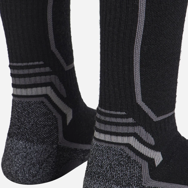 Носки мужские высокие шерстяные Jack Wolfskin Trek Merino Sock CL A63861_6000 41-43 Черные (4064886443432) - Фото 6 Носки мужские высокие шерстяные Jack Wolfskin Trek Merino Sock CL A63861_6000 41-43 Черные (4064886443432) - изображение 6