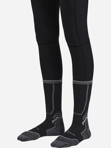 Носки мужские высокие шерстяные Jack Wolfskin Trek Merino Sock CL A63861_6000 41-43 Черные (4064886443432) - Фото 1 Носки мужские высокие шерстяные Jack Wolfskin Trek Merino Sock CL A63861_6000 41-43 Черные (4064886443432) - изображение 1
