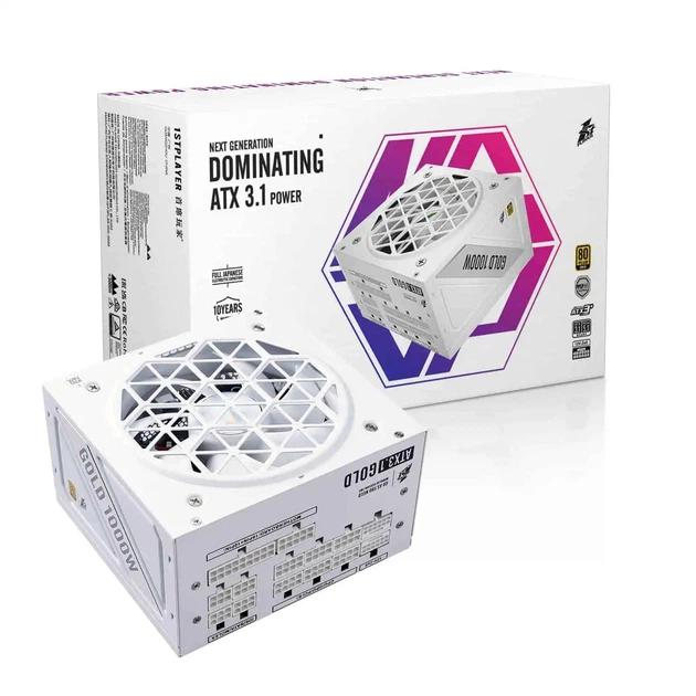 Блок живлення 1stPlayer HA-1000BA4 1000W White (NGDP-GLD-1000-WH-EU) - зображення 9