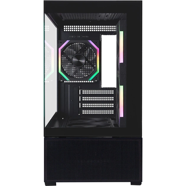 Корпус для ПК 1stPlayer CV6-BK-2FAR-2FH7R-1FH7 Midi-Tower без БЖ MicroATX/Mini-ITX ARGB Black - зображення 4