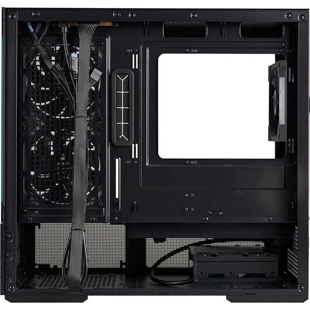 Корпус для ПК 1stPlayer CV6-BK-2FAR-2FH7R-1FH7 Midi-Tower без БЖ MicroATX/Mini-ITX ARGB Black - зображення 8