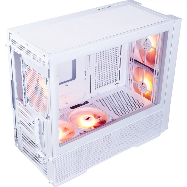 Корпус для ПК 1stPlayer AU6-WH-2FA7-14-W-2FA7R-W-1FA7-W Midi-Tower без БП MicroATX/Mini-ITX ARGB White - изображение 8