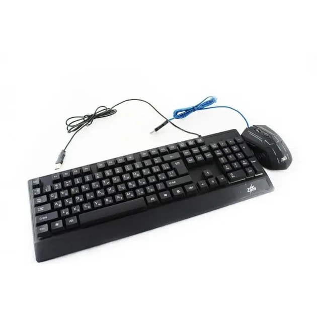 Клавиатура LED GAMING KEYBOARD + мышь M 710 проводная для ПК и ноутбука 2400 dpi - Фото 3 Клавиатура LED GAMING KEYBOARD + мышь M 710 проводная для ПК и ноутбука 2400 dpi - изображение 3