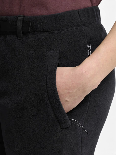 Спортивные штаны утепленные женские Jack Wolfskin Solace Pants W A66152-6000 S Черные (4064886761383) - Фото 3 Спортивные штаны утепленные женские Jack Wolfskin Solace Pants W A66152-6000 S Черные (4064886761383) - изображение 3