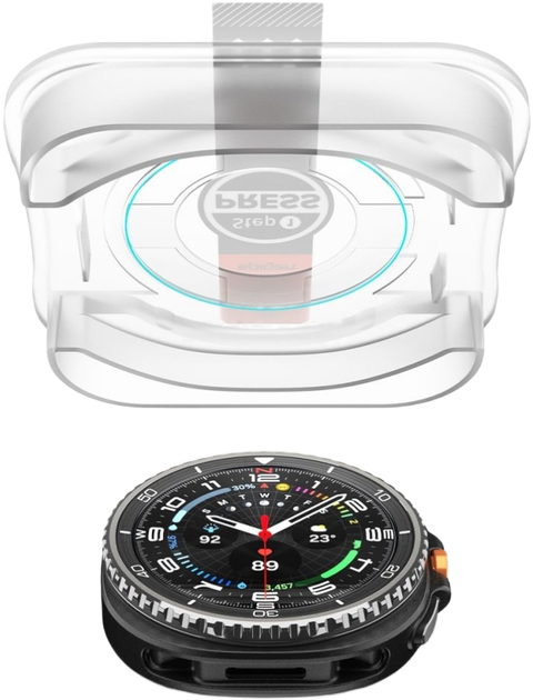 Szkło hartowane Spigen Glas.TR EZ FIT do Samsung Galaxy Watch 8 Classic 46mm (8800283310078) - obraz 4