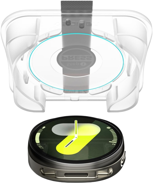 Szkło hartowane Spigen Glas.TR EZ FIT do Samsung Galaxy Watch 8 40mm (8800283310047) - obraz 4