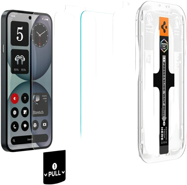 Szkło hartowane Spigen Glas.TR EZ FIT PRO AC HD Anti-reflection do Nothing Phone 4A 2szt. Transparent (8800337248142) - obraz 2