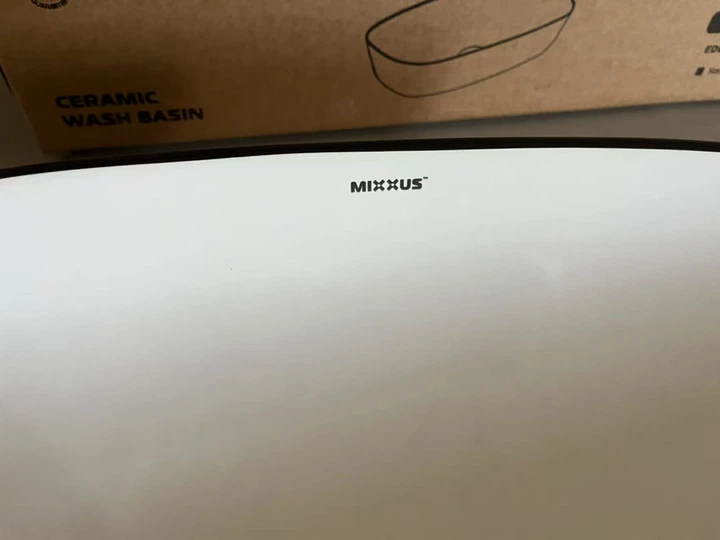 Раковина накладна MIXXUS PREMIUM DIVERSE-0111 EDGE BLACK 600х380х140mm (MP6562) - изображение 2
