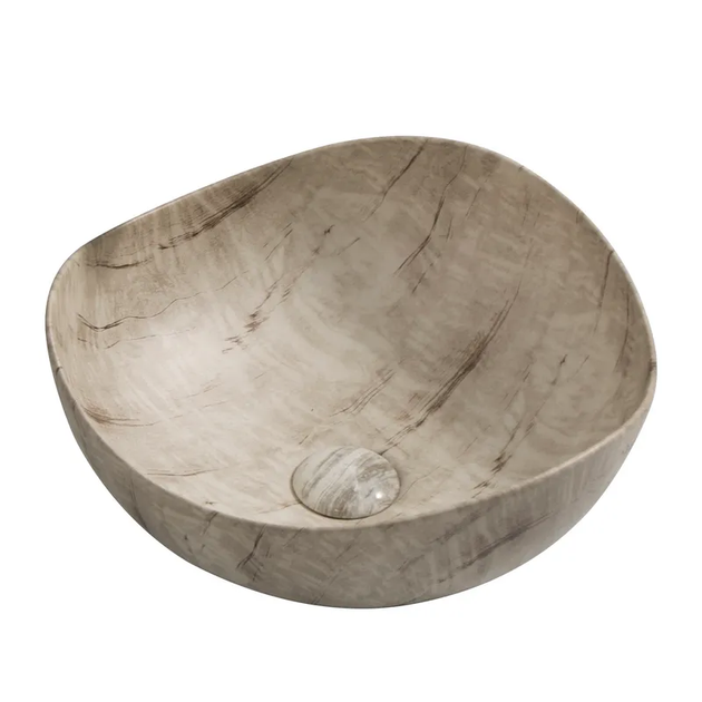 Раковина накладна MIXXUS PREMIUM WAVE-0103 MARBLE 380х380х170mm (MP6532) - Фото 1 Раковина накладна MIXXUS PREMIUM WAVE-0103 MARBLE 380х380х170mm (MP6532) - изображение 1