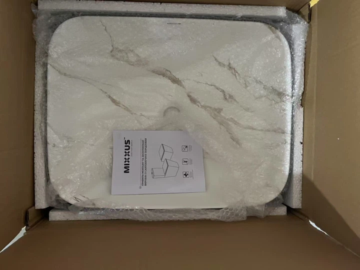Раковина накладна MIXXUS PREMIUM DIVERSE-0110 MARBLE-BLACK 500х390х130mm (MP6517) - изображение 6