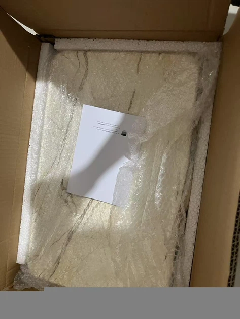 Раковина накладна MIXXUS PREMIUM QUADRO-0208 MARBLE 480х315х140mm (перелив) (MP6518) - изображение 4
