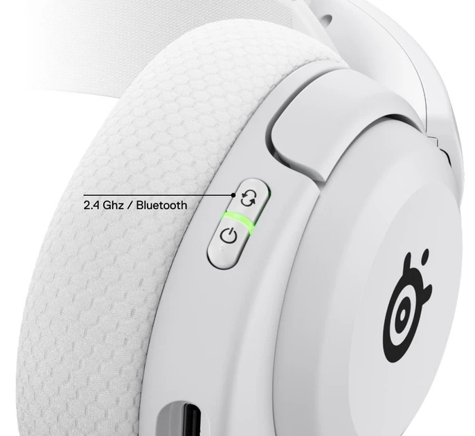 Ігрова гарнітура SteelSeries Arctis Nova 5 Wireless White MultiPlatform (61671) - зображення 6