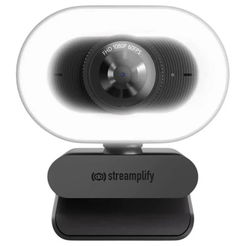 Веб-камера Streamplify CAM PLUS-FHD-2M60-LIGHT, Black, 1920x1080 / 60 fps, 1/3' CMOS, стереомікрофон, автофокус, кут огляду 80°, кільцева лампа з трьома режимами колірної температури, кришка зсуву, магнітна підставка, USB 2 м (SPCW-CLFH221.11 - Фото 2 Веб-камера Streamplify CAM PLUS-FHD-2M60-LIGHT, Black, 1920x1080 / 60 fps, 1/3' CMOS, стереомікрофон, автофокус, кут огляду 80°, кільцева лампа з трьома режимами колірної температури, кришка зсуву, магнітна підставка, USB 2 м (SPCW-CLFH221.11 - зображення 2