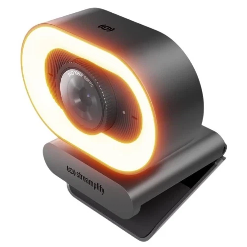 Веб-камера Streamplify CAM PLUS-FHD-2M60-LIGHT, Black, 1920x1080 / 60 fps, 1/3' CMOS, стереомікрофон, автофокус, кут огляду 80°, кільцева лампа з трьома режимами колірної температури, кришка зсуву, магнітна підставка, USB 2 м (SPCW-CLFH221.11 - Фото 5 Веб-камера Streamplify CAM PLUS-FHD-2M60-LIGHT, Black, 1920x1080 / 60 fps, 1/3' CMOS, стереомікрофон, автофокус, кут огляду 80°, кільцева лампа з трьома режимами колірної температури, кришка зсуву, магнітна підставка, USB 2 м (SPCW-CLFH221.11 - зображення 5