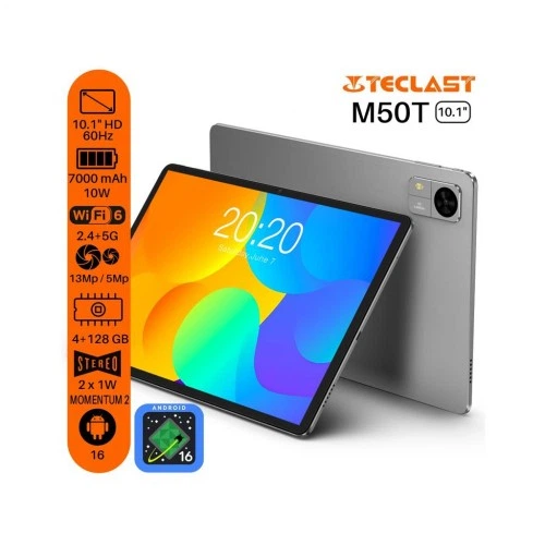 Планшет Teclast M50T 10.1" 4/128GB Wi-Fi Grey (6940709680360) Teclast 6940709680360 1080236 - Фото 2 Планшет Teclast M50T 10.1" 4/128GB Wi-Fi Grey (6940709680360) Teclast 6940709680360 1080236 - зображення 2